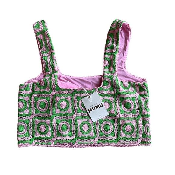 Show Me Your Mumu Hemline Exclusive Tara Crop Top Size S - Picture 5 of 7